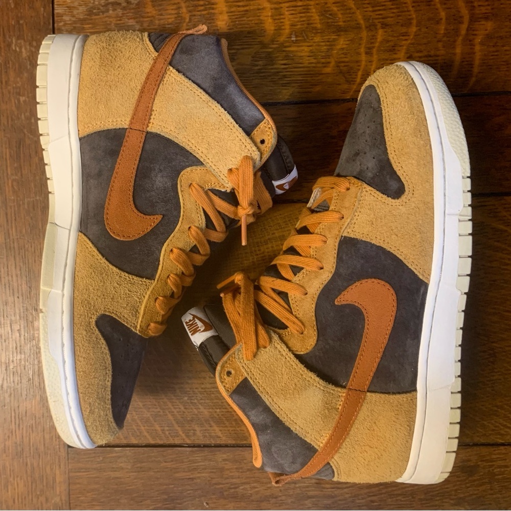 Nike Dunk High Retro PRM "Dark Russet" aka “Dark Curry” - Picture 10 of 15